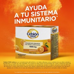 CEBIÓN Vitamina C 1000mg 12 Envelopes