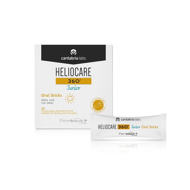 Heliocare 360º Junior Oral Sticks 20 Enveloppes granulées