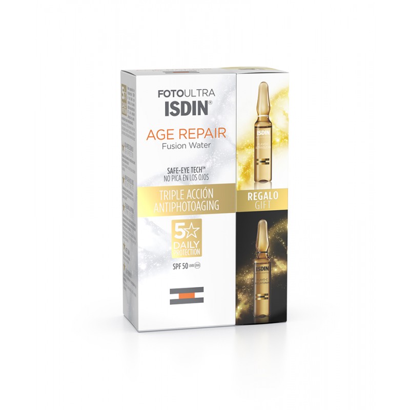ISDIN Pack Foto Ultra Age Repair + Ampollas Flavo-C Día y Noche REGALO