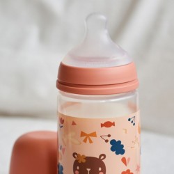 SUAVINEX Baby Bottle 360ml SX Pro Physiological Teat Dense Flow (L) - Pink Rocket