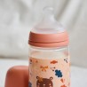 SUAVINEX Baby Bottle 360ml SX Pro Physiological Teat Dense Flow (L) - Pink Rocket