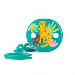 SUAVINEX Decorated Clip Brooch (Green Jaguar)