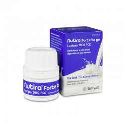 NUTIRA Forte to go Lactase 30 comprimidos SALVAT