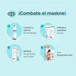 ISDIN Maskné Pack Acniben Gel Crema + Limpiador + Corrector de Granos + Fusion Water
