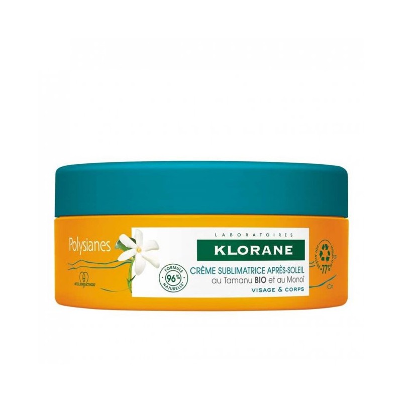 KLORANE POLYSIANES Sublimating Cream After Sun Monoï 200ml