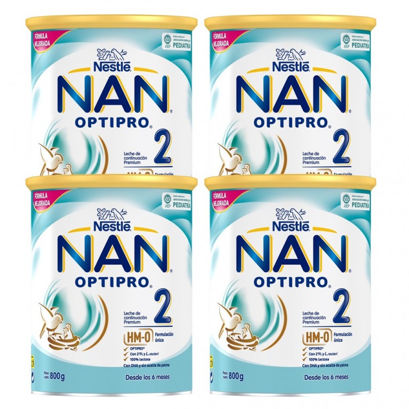 NAN OPTIPRO 2 Folgemilch für Säuglinge Packung 4x800g