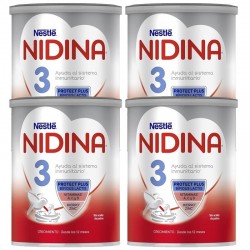 Pacote de oferta de leite de crescimento para bebês NIDINA 3 4x800g