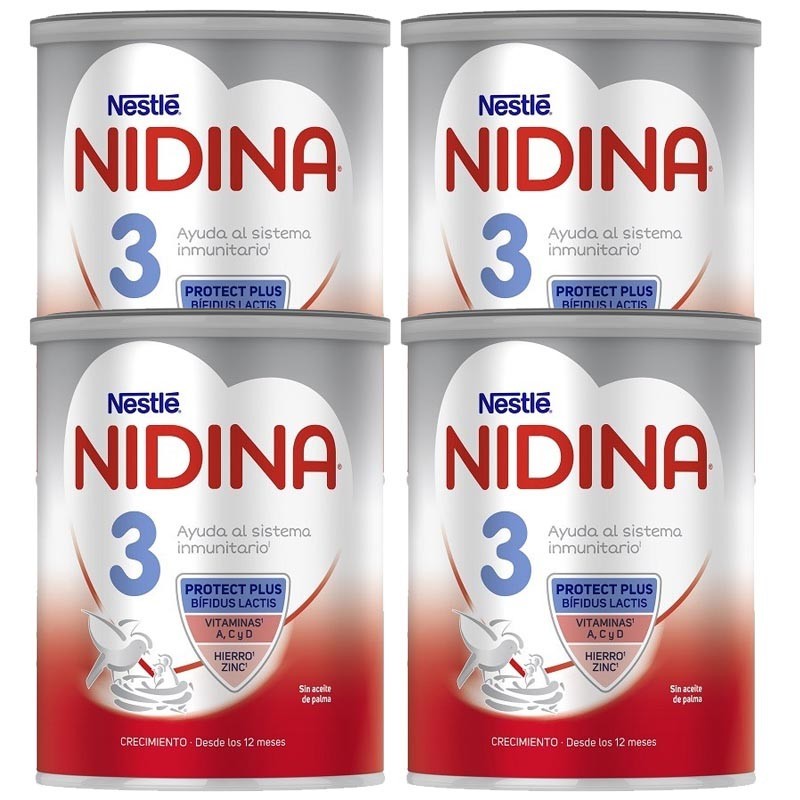NIDINA 3 Wachstumsmilch für Säuglinge Angebotspaket 4x800g NIDINA 3 Wachstumsmilch für Säuglinge Angebotspaket 4x800g