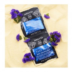 APIVITA Mascarilla Facial Hidratante & Antipolución Sea Lavender 2x8ml