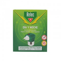 RELEC Elettrico Mosquito Killer Diffusore di Liquidi Giorno e Notte +1 Ricarica