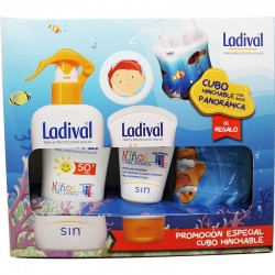 LADIVAL Niños Pack Spray Piel Atópica SPF50+ (200ml) + Crema Facial 50ml + REGALO