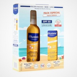 MUSTELA Baby Sun Cream Pack SPF50+ Spray 200ml + Sun Milk SPF50+ (40ml)