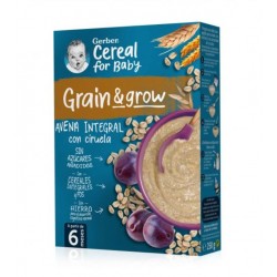 GERBER Whole Grain Oat Baby Food with Plum +6 Months 250g