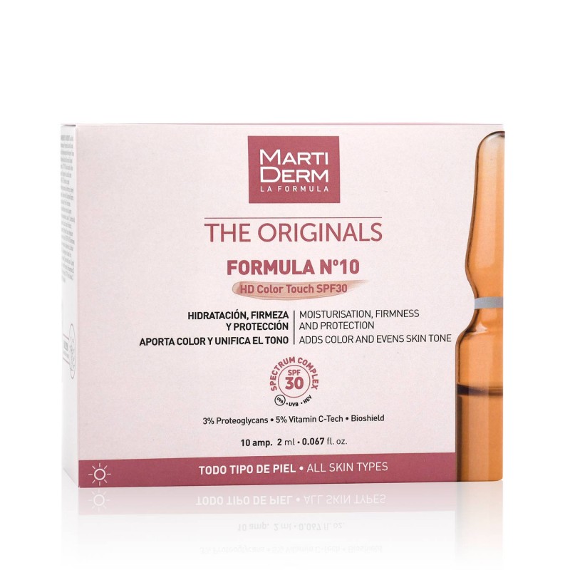 MARTIDERM Ampullen Formel Nr. 10 LSF 30 mit Farbe x10 Ampullen