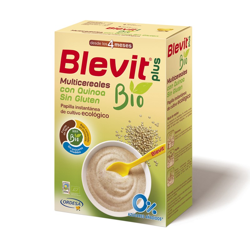 BLEVIT Plus Bio Multicereales Quinoa sin Gluten 250gr de OFERTA