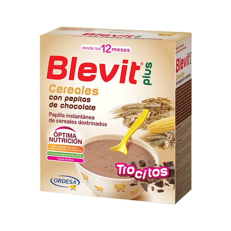 BLEVIT Trocitos Cereales con Pepitas de Chocolate Papilla 600g