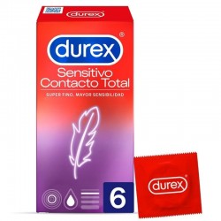 Préservatif DUREX Sensitive Total Contact 6 unités