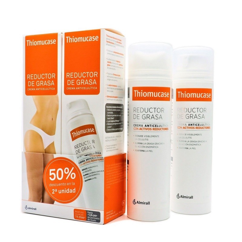 THIOMUCASE Réducteur de Graisse DUPLO Crème Anti-Cellulite 2x200ml