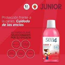 SEA4 Colutorio Infantil 500ml + Pasta de Dientes Junior 75ml GRATIS
