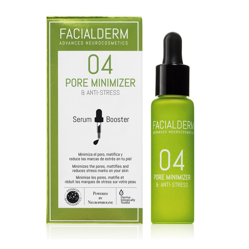 FACIALDERM Sérum Booster 04 Redutor de Poros e Anti-Stress 30ml FACIALDERM Sérum Booster 04 Redutor de Poros e Anti-Stress 30ml