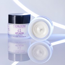 FACIALDERM C1 Creme Antienvelhecimento e Anti-Stress Pele Normal e Seca 50ml