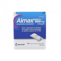 ALMAX 500mg 18 Chewable Tablets