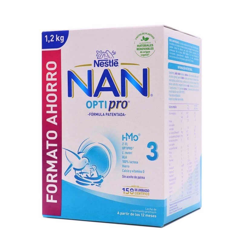 NAN OPTIPRO 3 Leite em Pó de Crescimento 1200gr FORMATO ECONOMIA