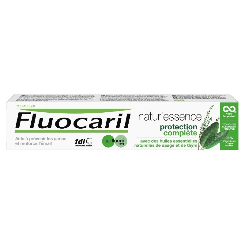 FLUOCARIL Natur Essence Dentifrice Bi-Fluore Soin Complet 75 ml FLUOCARIL Natur Essence Dentifrice Bi-Fluore Soin Complet 75 ml
