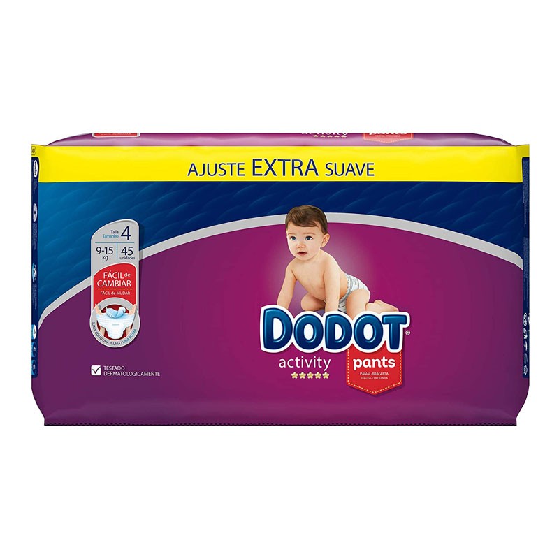 Comprar DODOT PANTS PAÑAL INFANTIL TALLA 4 (9-15 KG)