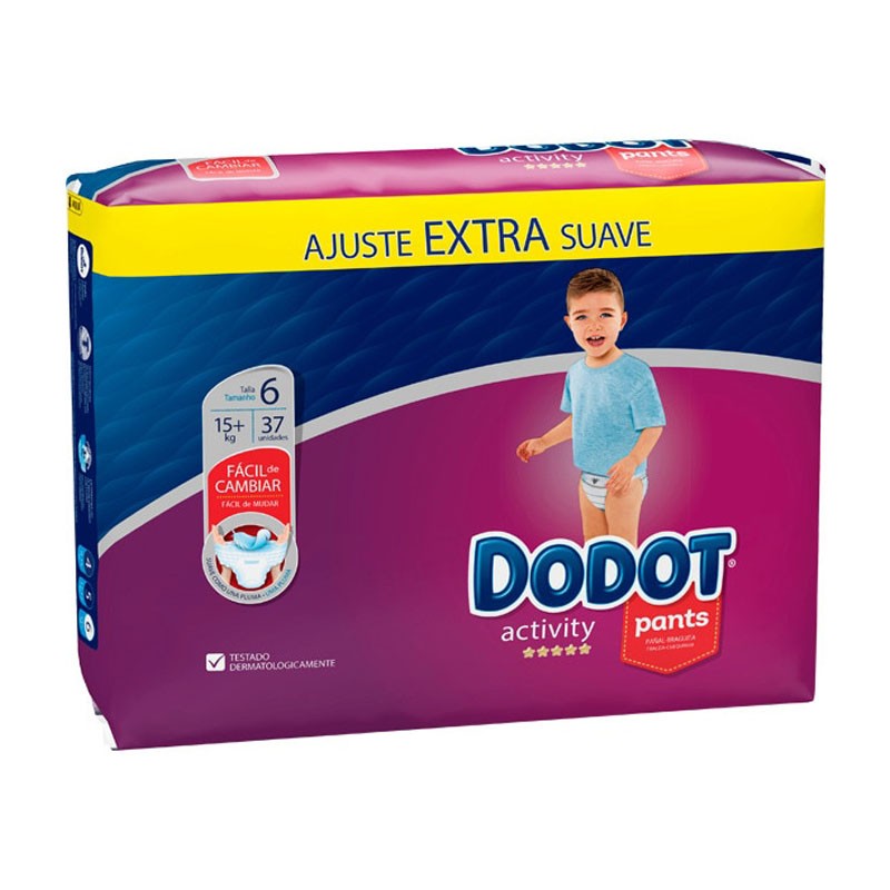 DODOT Fraldas Atividade Calças Tamanho 6 (+15kg) 37 Unidades