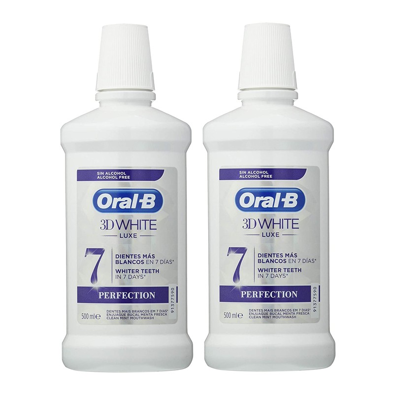 ORAL-B 3D White Luxe Perfection DUPLO Collutorio 2x500ml