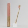 BANBU Brosse à dents en bambou rose moyen