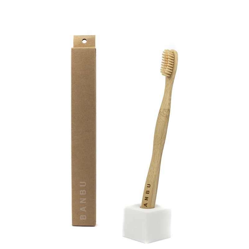 Escova de dentes de bambu macia natural BANBU