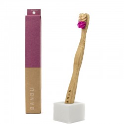 BANBU Pink Hard Bamboo Toothbrush