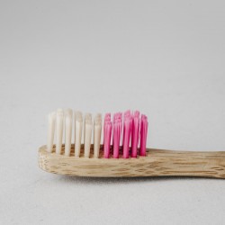 BANBU Spazzolino da denti in bambù duro rosa