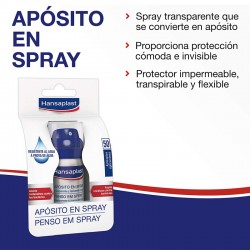 HANSAPLAST Apósito en Spray Transparente 50 Aplicaciones