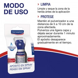 Medicazione spray trasparente HANSAPLAST 50 applicazioni