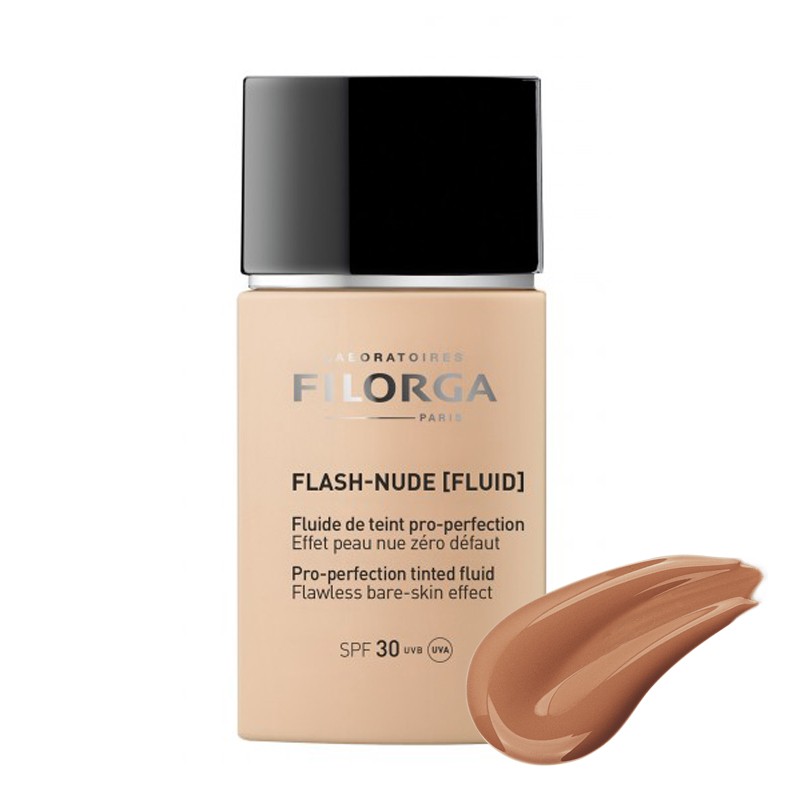 FILORGA Flash Nude Fluid Gold Dark Tono 04 Base Maquillaje 30ml