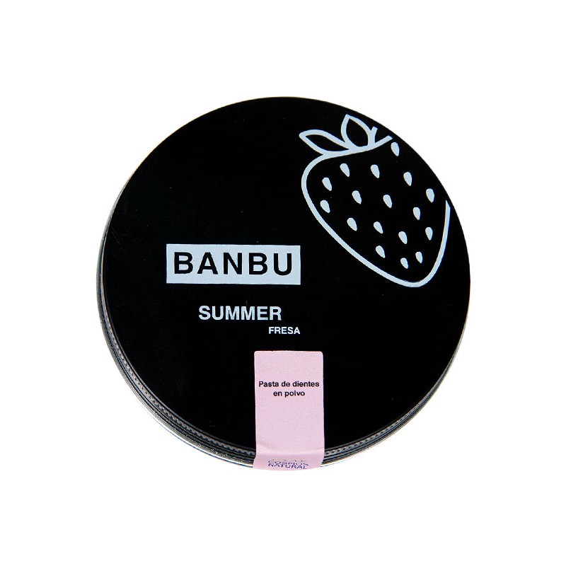 BANBU Natürliches Zahnpastapulver Sommer (Erdbeere) 60ml