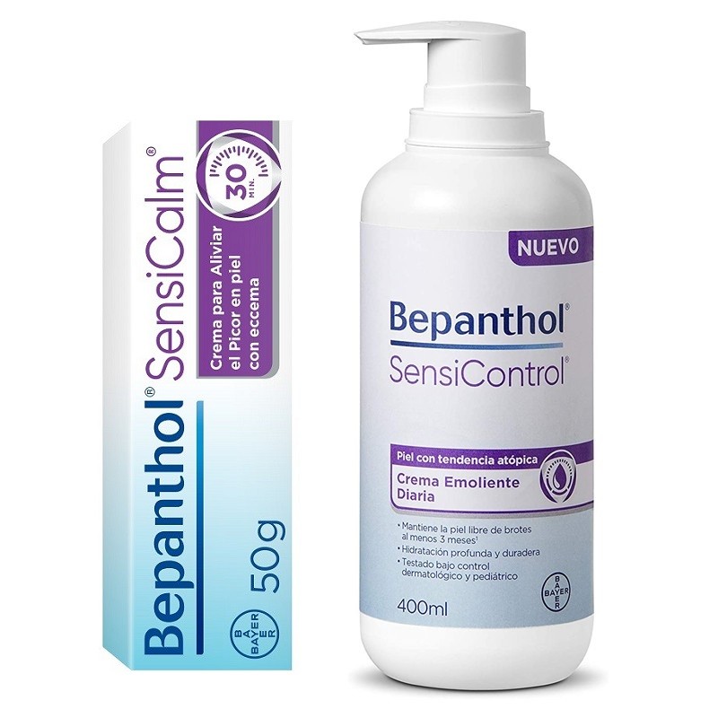 BEPANTHOL SensiControl Tägliche Erweichungscreme 400ml + BEPANTHOL SensiCalm Creme 50gr