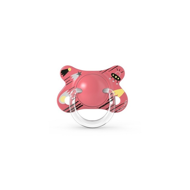SUAVINEX Fusion Pacifier Anatomical Silicone Teat 2-4 Months (Pink Rocket)