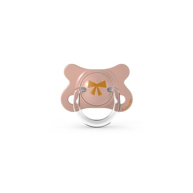 SUAVINEX Fusion Pacifier Anatomical Silicone Teat 2-4 Months (Pink Bow)