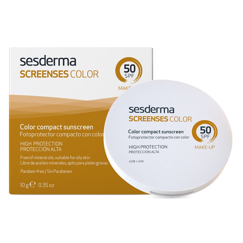 SESDERMA Screenses Color Crema solare compatta Marrone SPF 50 10g