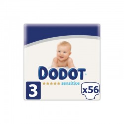 DODOT Sensitive Diapers Size 3 (6-10kg) 56 Units