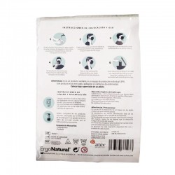 Masques hygiéniques réutilisables pour enfants ERGONATURAL Noir 2 unités