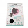 Masques hygiéniques réutilisables pour enfants ERGONATURAL Noir 2 unités