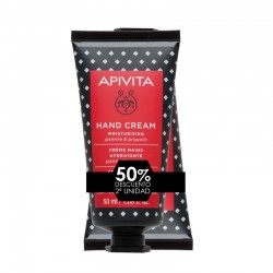 Apivita Crema de Manos Hidratante Jazmín y Propóleo Duplo 2x50ml