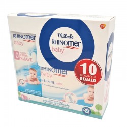 RHINOMER BABY Nasal Spray Force 0 Extra Soft 115ml + 10 Disposable Soft Refills FREE