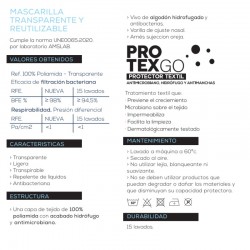Máscara Reutilizável Transparente Aprovada para Crianças (7-12 anos) Máscara Cor Cinza 1 - INCA