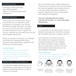 Máscara Reutilizável Transparente Aprovada para Crianças (7-12 anos) Máscara Cor Cinza 1 - INCA